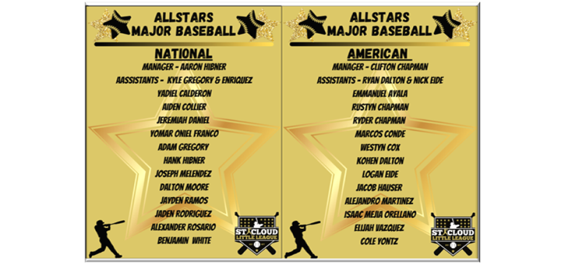 2025 American & National Major Baseball Allstars